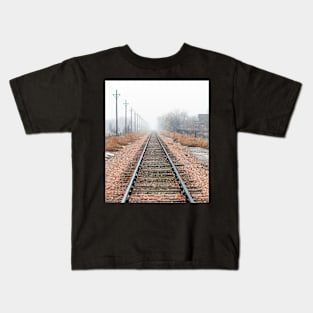 Snow on the Tracks Kids T-Shirt